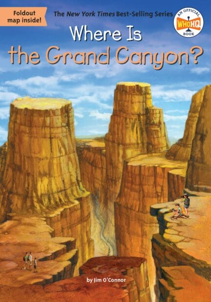 An illustration of the Grand Canyon. Cover of the book Where Is the Grand Canyon?