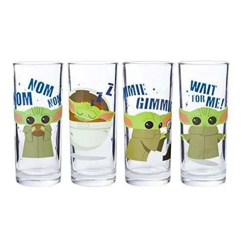 Star Wars Grogu “The Child” Glassware Set of 4 10oz Each