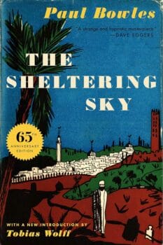 book cover for The Sheltering Sky by Paul Bowles