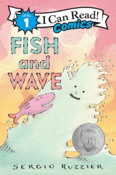 book cover for I Can Read! Fish and Wave by Sergio Ruzzier