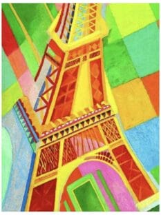 Delaunay painting of the Eiffel Tower