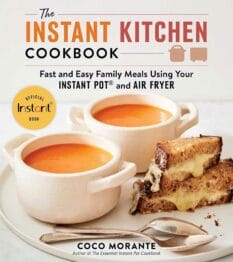 book cover for The Instant Kitchen Cookbook by Coco Morante