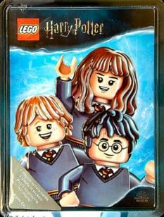 tin container for a Harry Potter Lego gift set