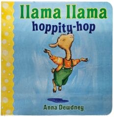 book cover for Llama Llama Hoppity-hop by Anna Dewdney