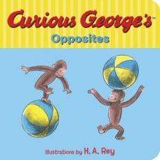 board book cover for Curious George's Opposites