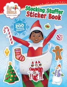 book cover for the Elf on the Shelf Stocking Stuffer Sticker Book