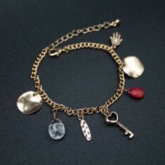 Darice gold-plated charm bracelet.