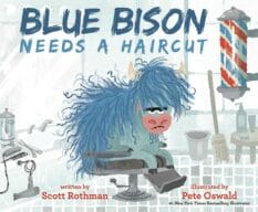 Book cover for Blue Bison Needs a Haircut by Scott Rothman
