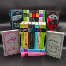 Group of classic novels including Dracula, Wuthering Heights, Little Women, and more
