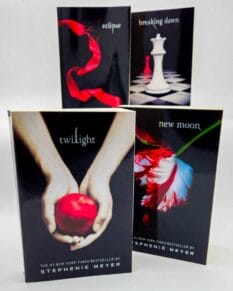 Twilight, New Moon, Eclipse, and Breaking Dawn books by Stephenie Meyer