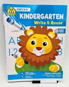 Kindergarten Write and Reuse workbook